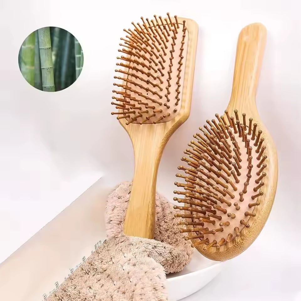 Escova de Cabelo em Bambu Natural